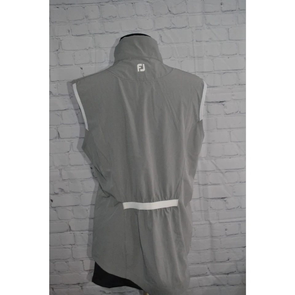 Chaleco de golf Footjoy rompevientos cremallera completa mezcla de poliéster spandex para mujer talla grande  Foto 3 de 4