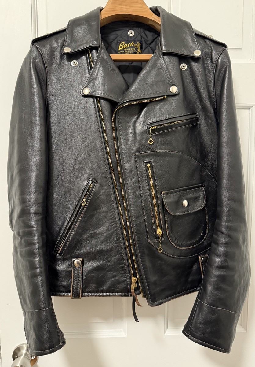 ジャケット・アウター BUCO J-24 40 THE REAL McCOY'S The Real McCoys Buco J-24 Double Riders Leather Jacket Size
