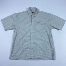 Simms Shirt Mens Medium Plaid Short Sleeve 3XDRY Fishing Outdoor Performance