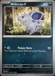 Nidoran F 029/165 Scarlet & Violet 151