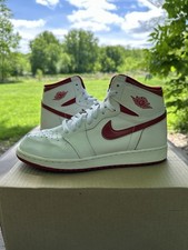 Nike Air Jordan Retro 1 High OG GS Metallic Red 575441-103 Size 7Y