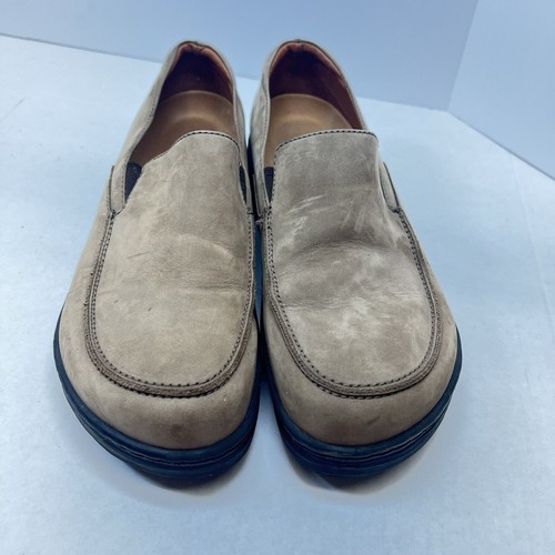 Footprints by Birkenstock Men's Brown Leather Slip-on Shoes -43 - Picture 3 of 10