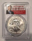 2017 American Silver Eagle PCGS MS70 FDOI Trump 1/2000. Read..