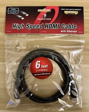 Pearstone Standard Series HDMI to HDMI High-Speed Ethernet Cable - Black, 6'