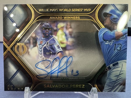 2022 Topps Tribute SALVADOR PEREZ Tribute Autograph Auto /50 KC Royals TTWSM-SP