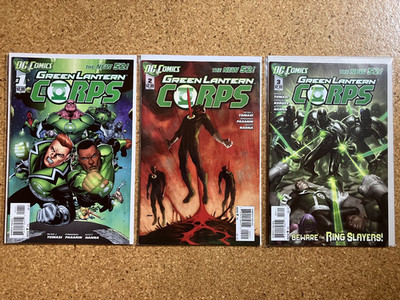 3 Comics Green Lantern Corps 1 2 3 The New 52 DC Englisch Bagged Boarded Set US