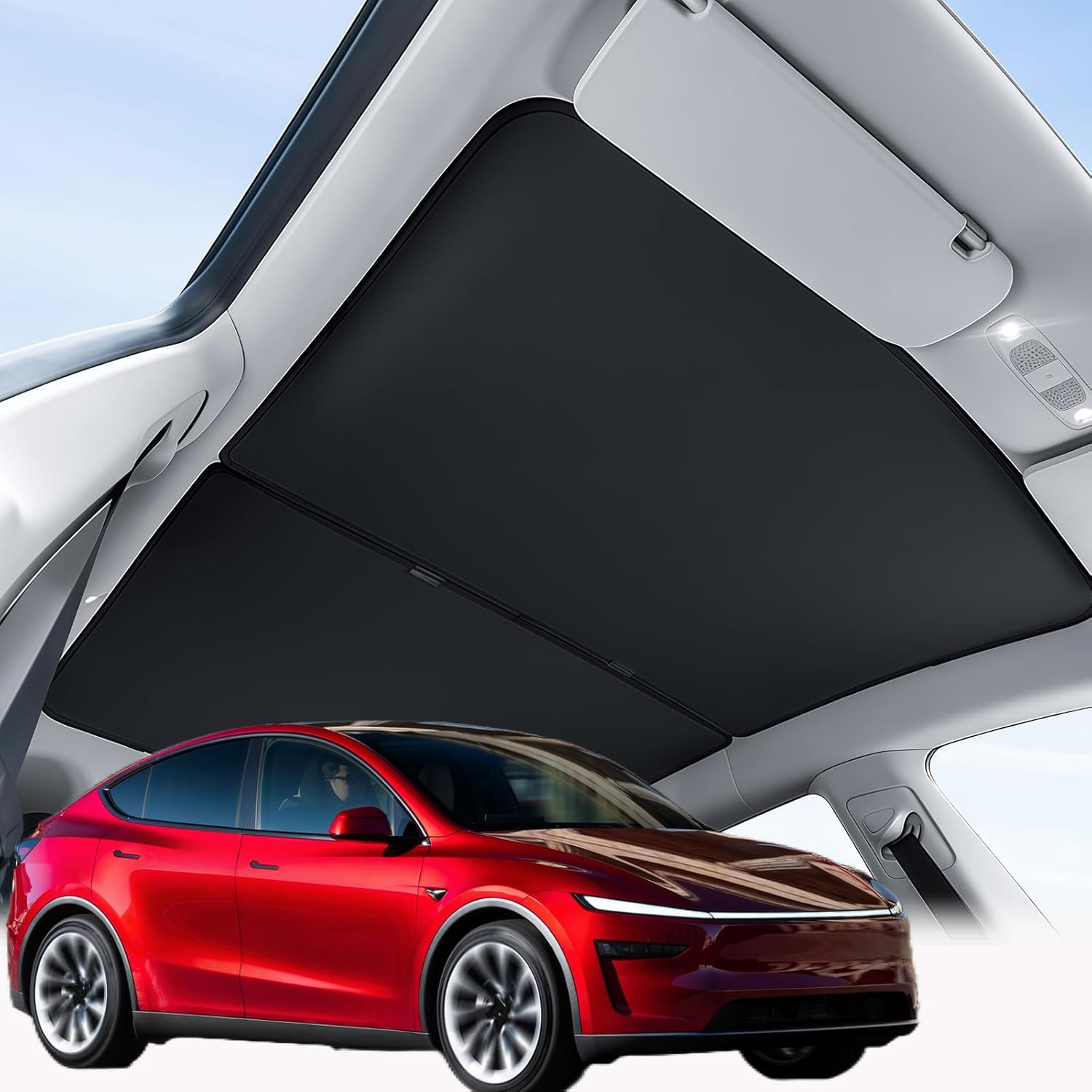 Tesla Model Y Juniper Sunshade Roof Cover,Accessories Fit 2025 2026 Tesla Junipe