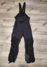 Arcteryx Women's Ski Bibs Small Black Snowboard Gore Tex XCR
