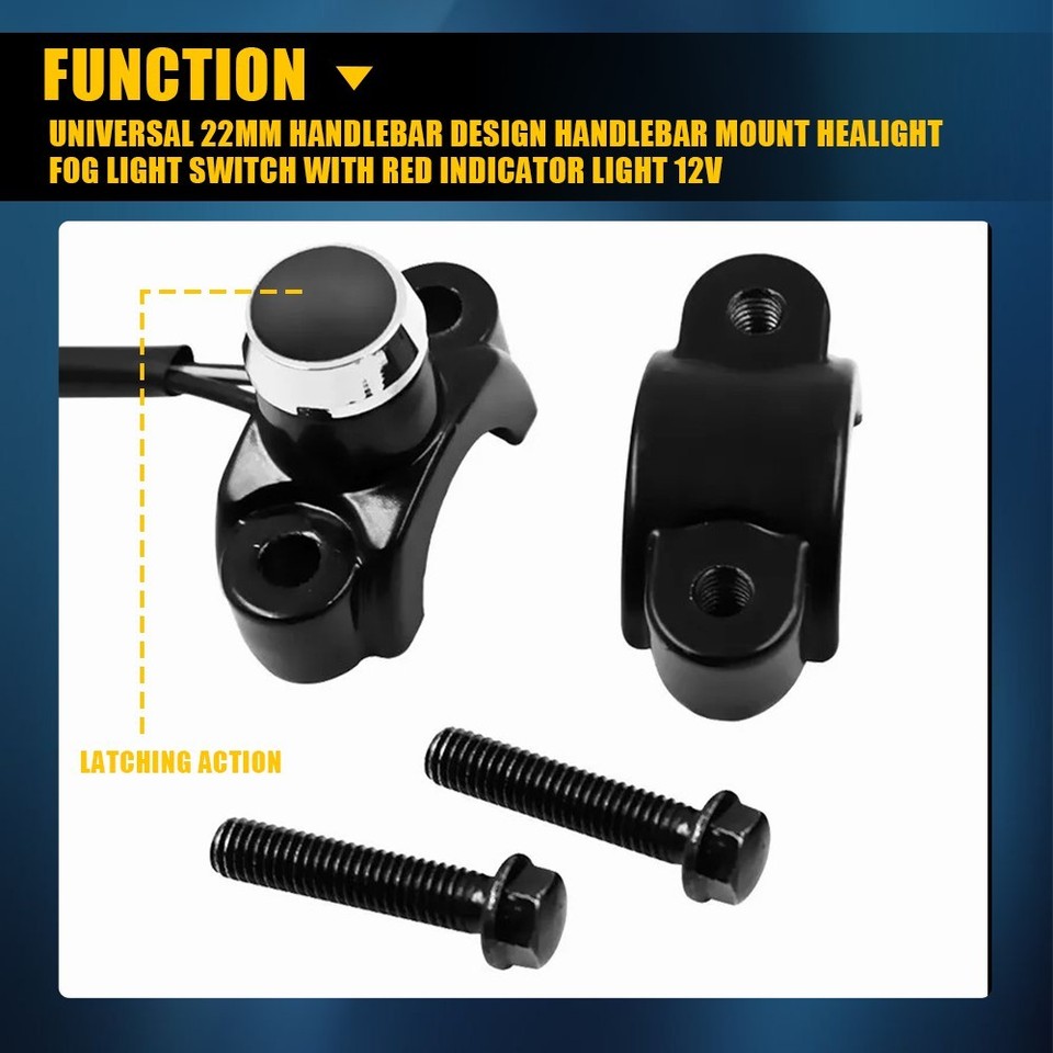 12V Motorcycle Switches Handlebar Mount Headlight Fog Light 12V Motorcycle Switches Handlebar Mount Headlight Fog Light