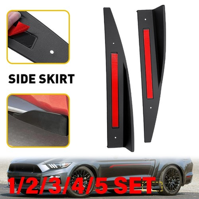 #ad Rear Side Skirt Spoiler Lower Bumper For Ford Mustang 2015 25 Accessories 1 5SET $84.99
