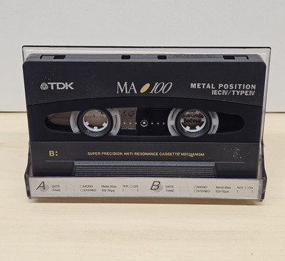 TDK MA 100 *Tape Unbeschriftet* Typ IV Metal Kassette Tapes