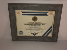 U.N. OBSERVER GROUP IN EL SALVADOR COMMEMORATIVE MEDAL CERTIFICATE ~ Type 1