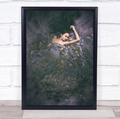 Portrait Stoff Blume Blumen liegend liegend Japan Japanisch Asien Wandbild Druck