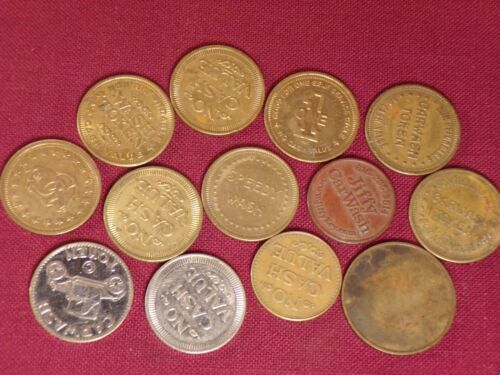 Vintage Car Auto Wash Token Collection Lot Automobilia - Picture 3 of 7