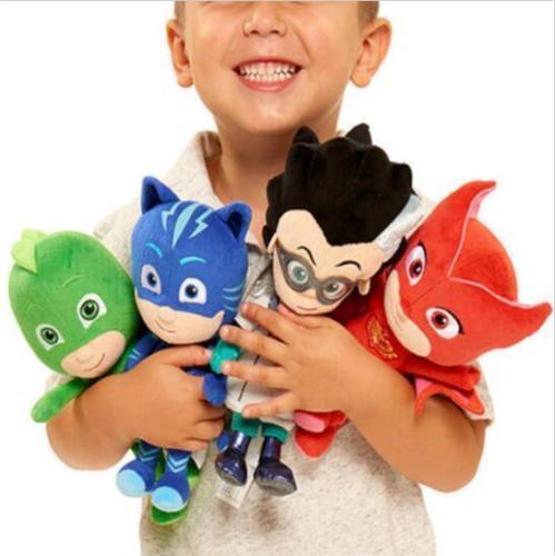 8" PJ Masks Figuren Hauptquartier Plüsch Catboy Gecko Eulette Spielzeug Gift */ - Afbeelding 1 van 6