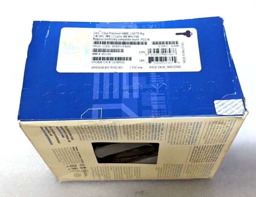 Intel Core 2 Duo E4600 2.4GHz Dual-Core (BX80557E4600) Processor - Image 2 of 4