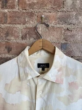 Vintage APC  Men’s Shirt, Sz 3 Large France, Michelangelo’s Clouds