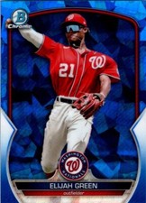 Elijah Green 2023 Bowman Chrome Sapphire Edition #BCP-214 Prospects Nationals