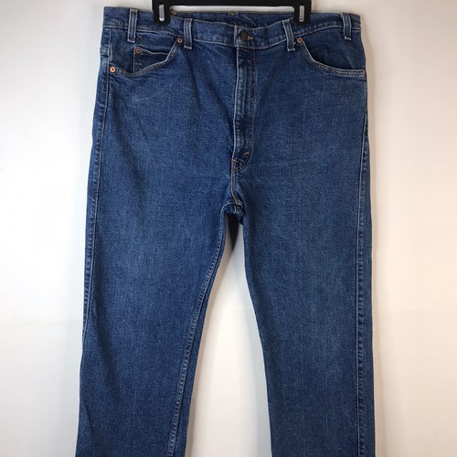 Levi Strauss & Co Herren Jeans gerades Bein Größe 42"x 30" mittlere Waschung Denim Reißverschluss Hosenschlitz - Bild 4 von 12