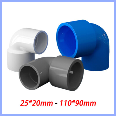 PVC 90° Elbow Reducing Pipe Fitting Reducer Socket Coupling I.D. 20mm to 110mm