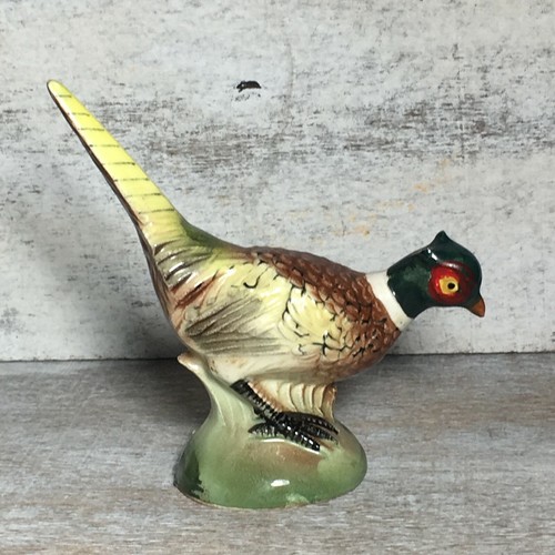 VTG Ucagco Pheasant Salt And Pepper Shaker Japan Ceramic 4.5"x2.5