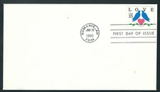 Scott #2440...Love Birds....First Day Issue.... Cancellled at Romance, AR (1990)