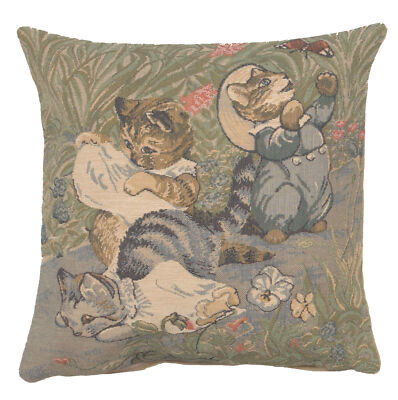 Tom Kitten Beatrix Potter Belgian Throw Cushion Cover Home Decor Pillow 14x14 in