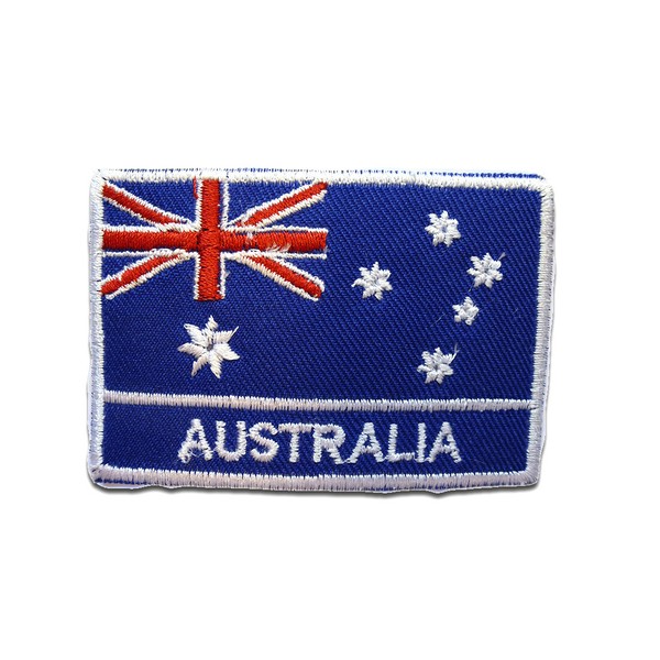 AufnäHer / BüGelbild - Australien Flagge Fahne - Blau - 5 X 7,4 Cm-image