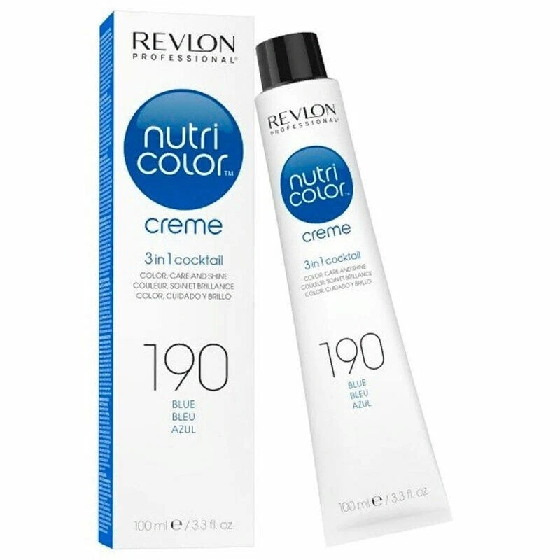 Revlon Nutri Color Crema 3 en 1 Cóctel, Cuidado y Brillo 190 Azul 3.3 OZ Foto 4 de 4