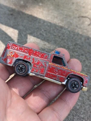 1974 HOT WHEELS REDLINE Emergency Unit #50 Fire Truck Hong Kong Mattel Vintage - Image 1 of 4