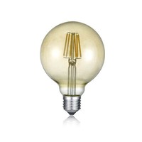 Trio Globe Led Lampe E27 6W ⌀9,5Cm Amber Warmweiss Wie 36W 4017807287530