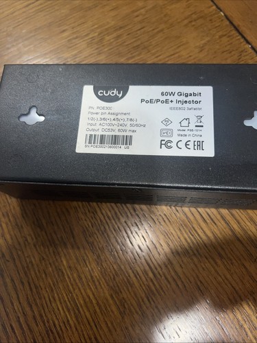 Inyector Cudy 60W Gigabit PoE++ POE300 probado - Imagen 2 de 2