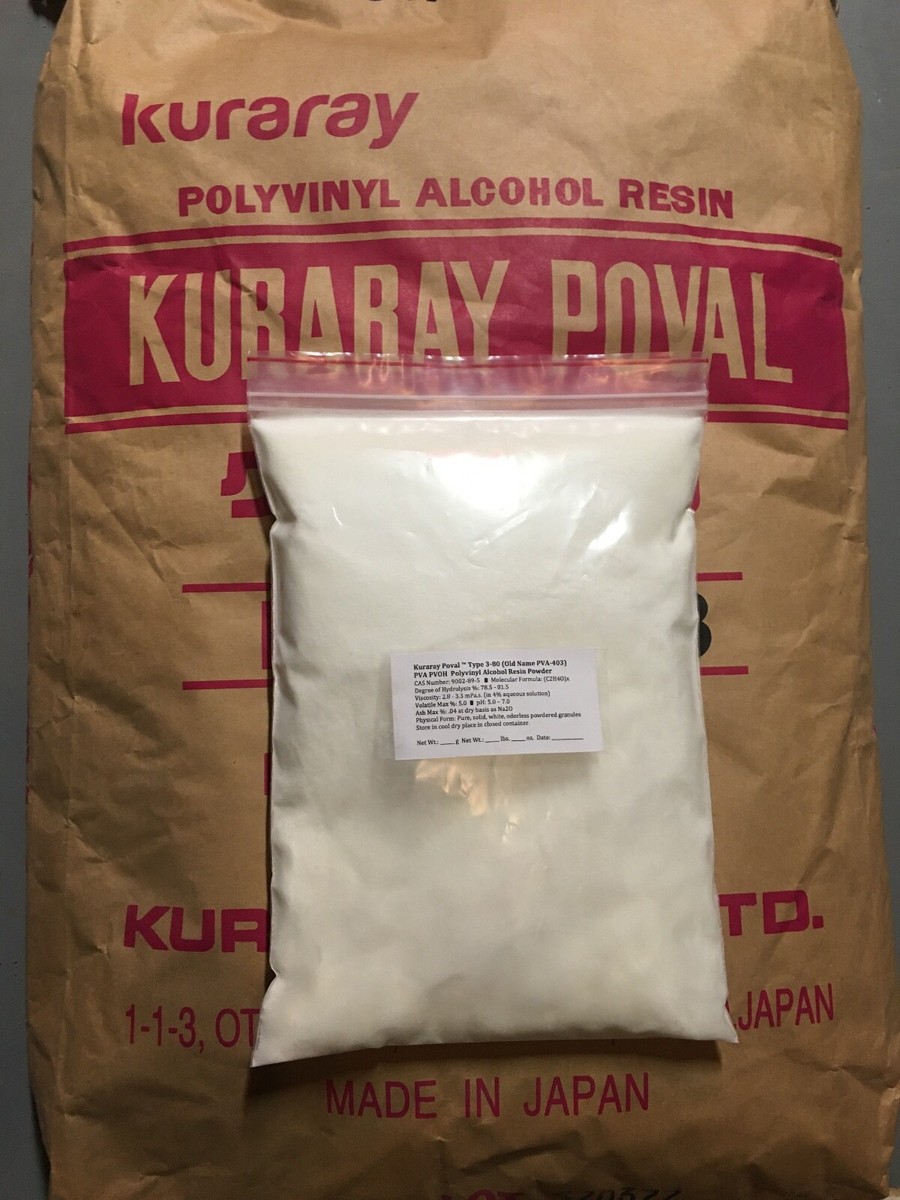 Alcool Polyvinylique PVA 250g - Poudre Soluble Eau - Pour Colle, Slime, Emballages - Marque Selvol