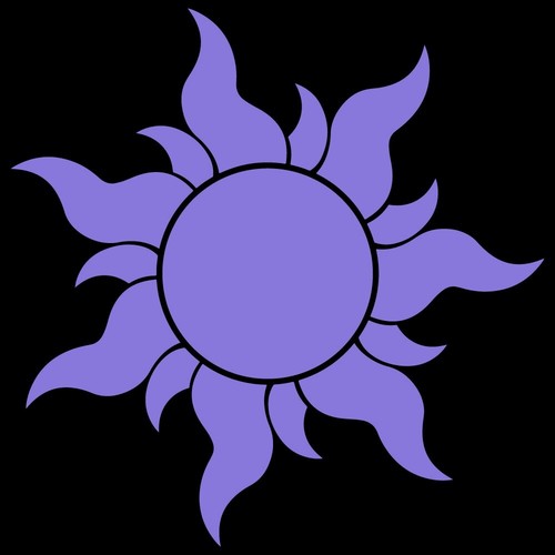 5.5" RAPUNZEL SUN Vinyl Decal Sticker Car Window Laptop Disney Tangled Sunshine - Picture 18 of 31