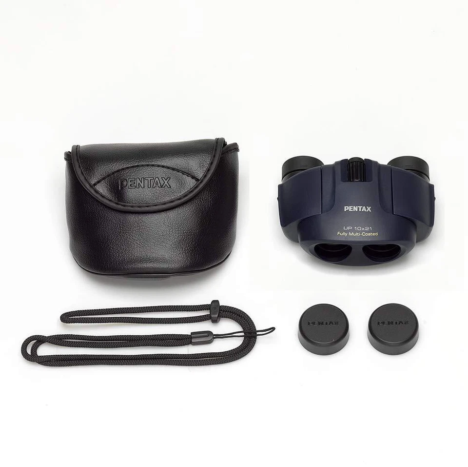 PENTAX Porro Prism Binoculars UP 8x21 Navy 61802 Multi Coating Lens with Case - Image 3 of 3