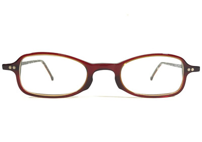 Vintage la Eyeworks Eyeglasses Frames GOBY 204 Brown Red Cat Eye 43-22-140