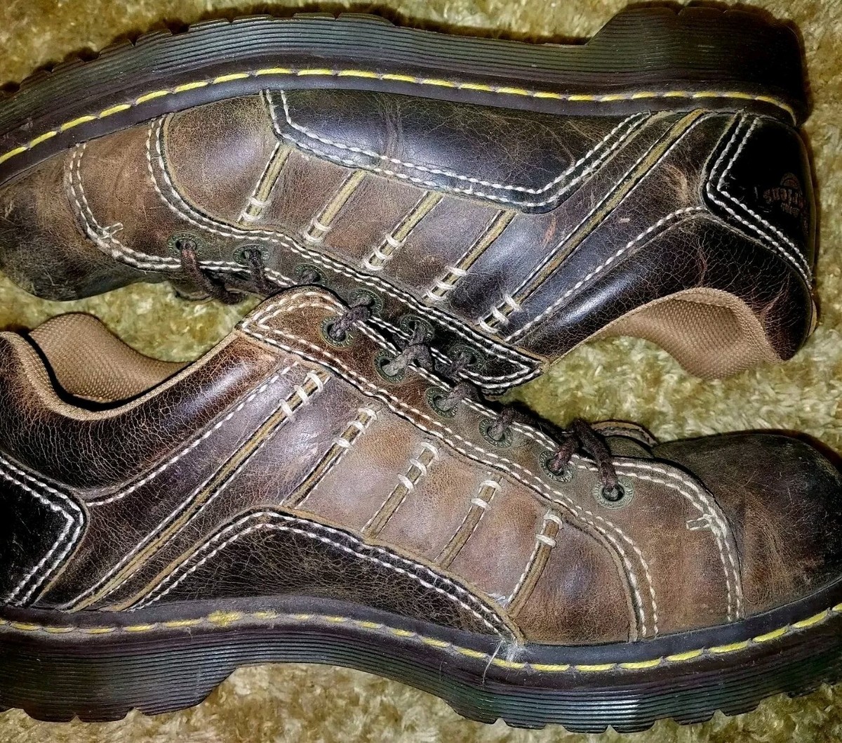 Dr. Martens Keith Oxford Brown Leather Industrial Lug Sole Mens Size 12 Vintage Dr. Marten Keith Shoes Mens 8 Brown | Mercari main image 3