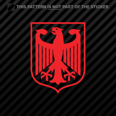 (2x) Deutschland Germany Sticker Self Adhesive Vinyl eagle german