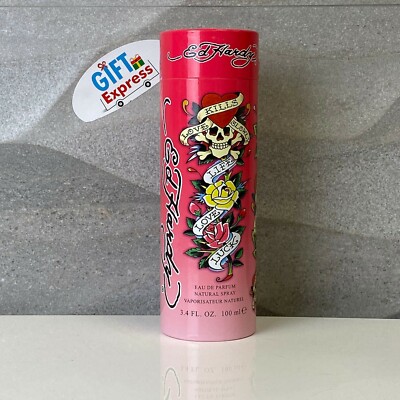 Ed Hardy Perfume by Christian Audigier, 3.4 oz EDP Spray for Women Brand NEW