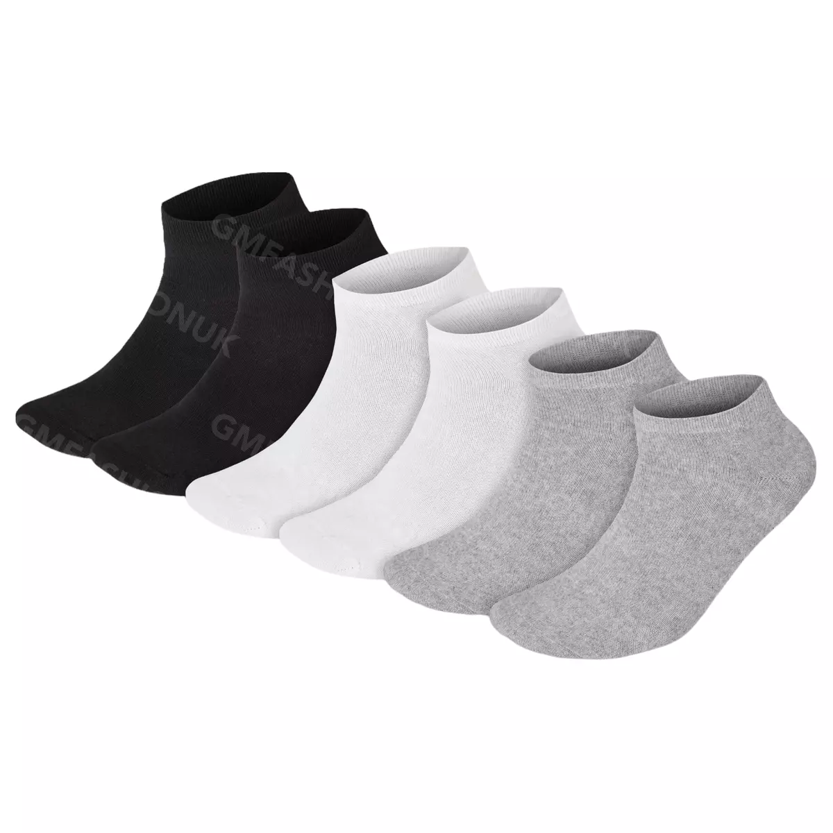6 Pairs Mens Cotton Rich Ankle Low Cut Short Quarter Gym Sports Trainer Socks