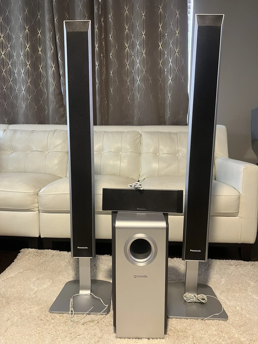 Panasonic Tower Speakers SB FS940 Stands Home Theater Subwoofer SB