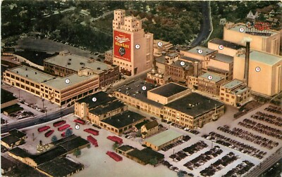 c1940 Miller High Life Beer Brewery, Milwaukee, Wisconsin Postcard