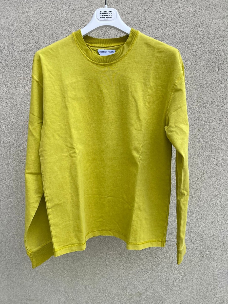Tシャツ・カットソー BOTTEGA VENETA Acid Green Viscose Blend Sweater Bottega Veneta , Japanese Cotton T-Shirt, LS in Acid , BNWT