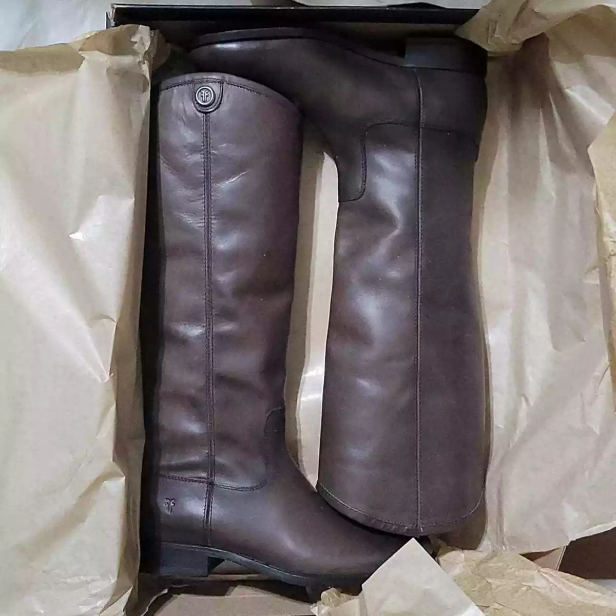 Melissa button cheap frye boots