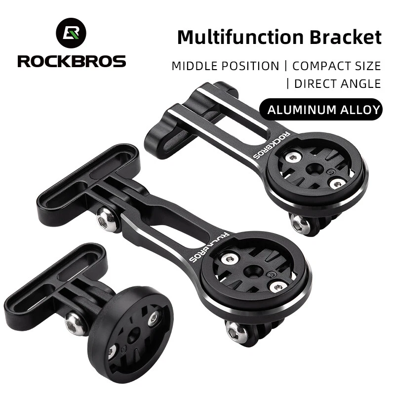 ROCKBROS Vástago de Bicicleta Ajustable Montaje de Computadora Liberación Rápida para Garmin Edge Foto 4 de 4
