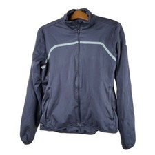 Nike Jacket Size Small Shield Full ZipLong Sleeve Polyester Athleisure Navy Blue