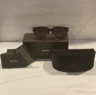 Authentic Tom Ford Tracy Purple Tortoise Square Sunglasses +  display picture 1