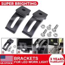 Pair LED Light Bar Mounting Brackets Universal Mounting Base Slide Bracket