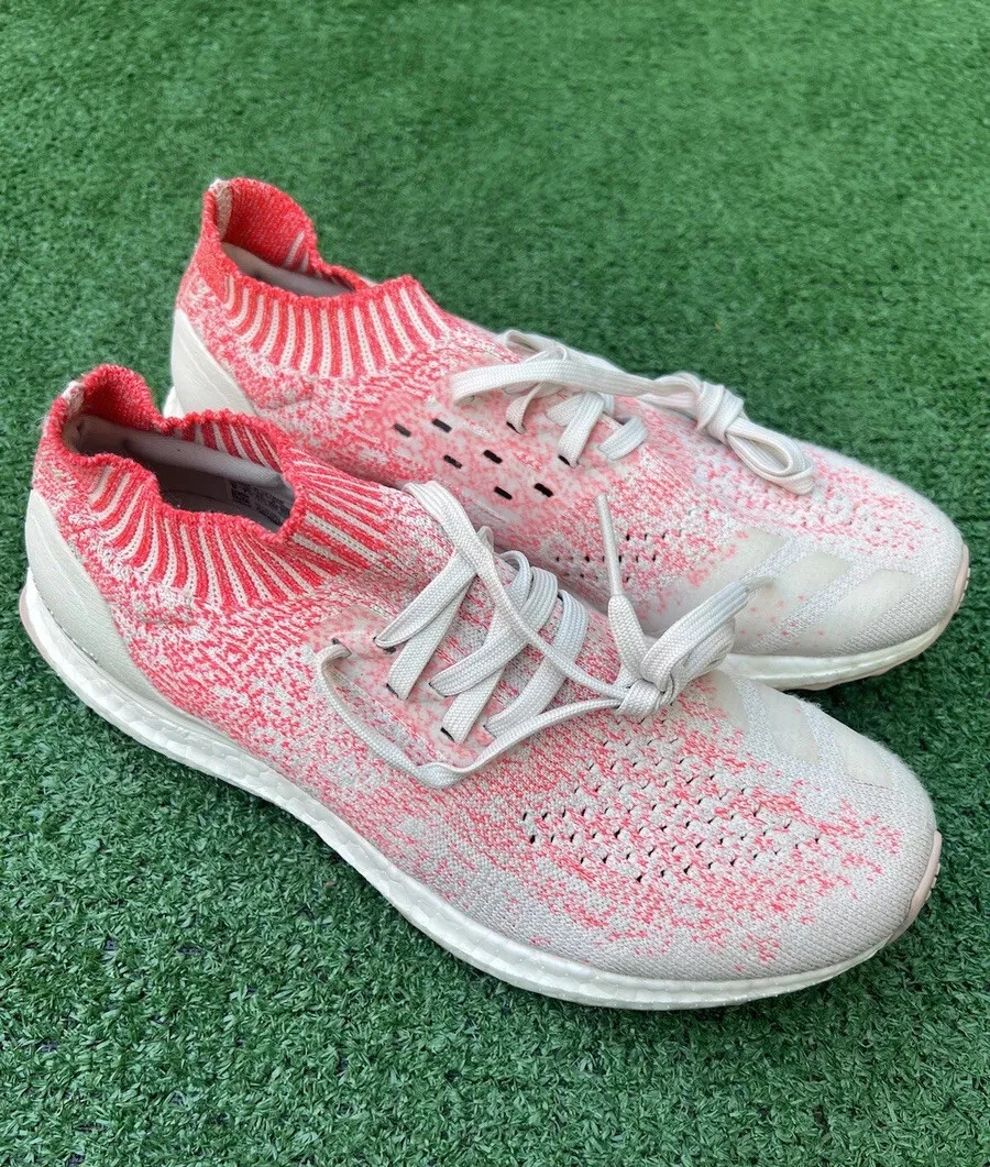 Adidas Ultra Boost Uncaged Raw White Shock Red NDS Women s Size 9