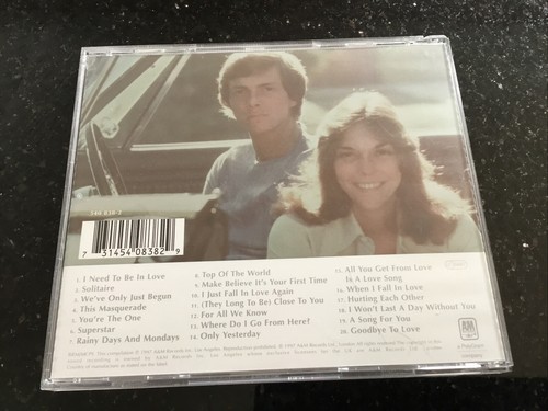 Love Songs THE CARPENTERS 20 Track UK CD 1999 Lovely Condition - Picture 2 of 4